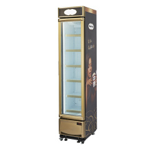 Supermarket glass door horizontal beverage cabinet  machine deep freezer